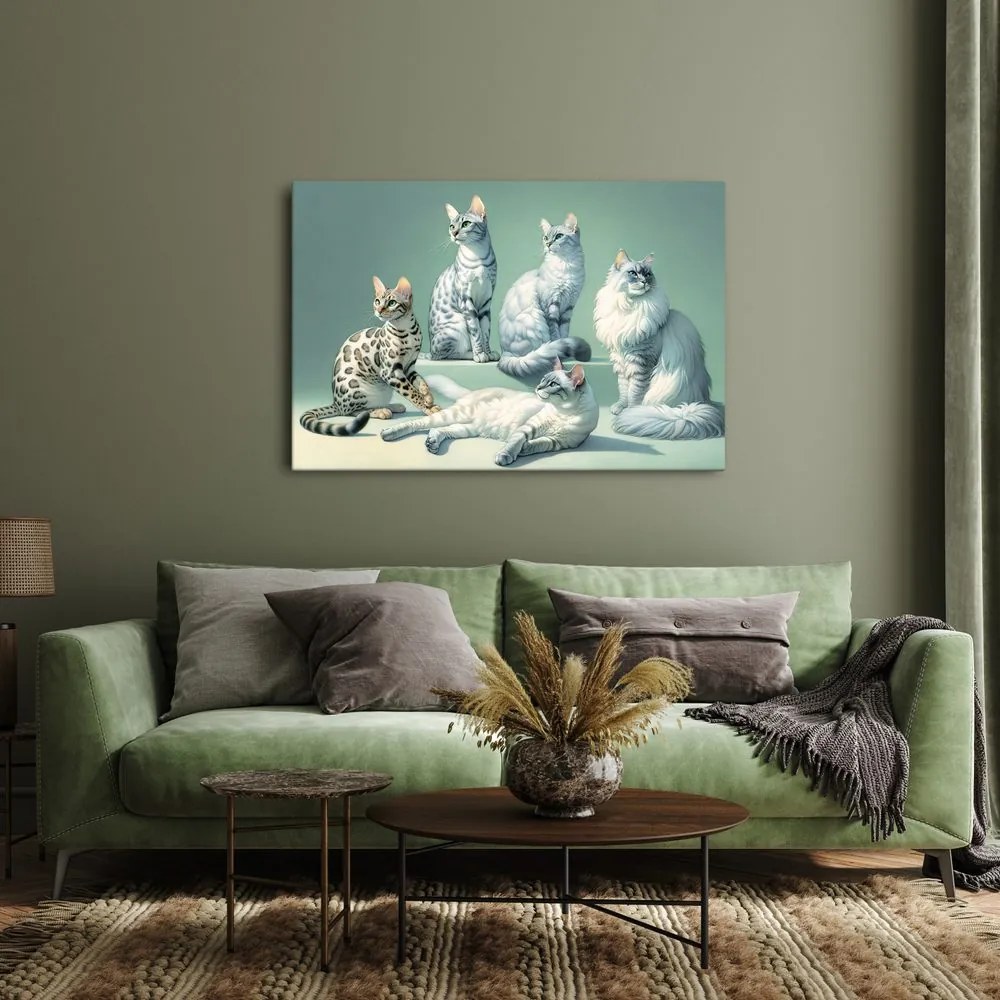 Quadro su tela – Gatti eleganti
