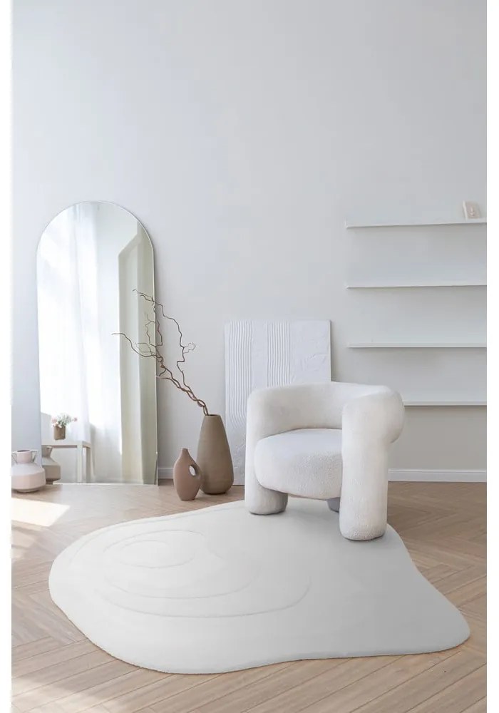 Tappeto in lana bianca 150x150 cm Olsen - Asiatic Carpets