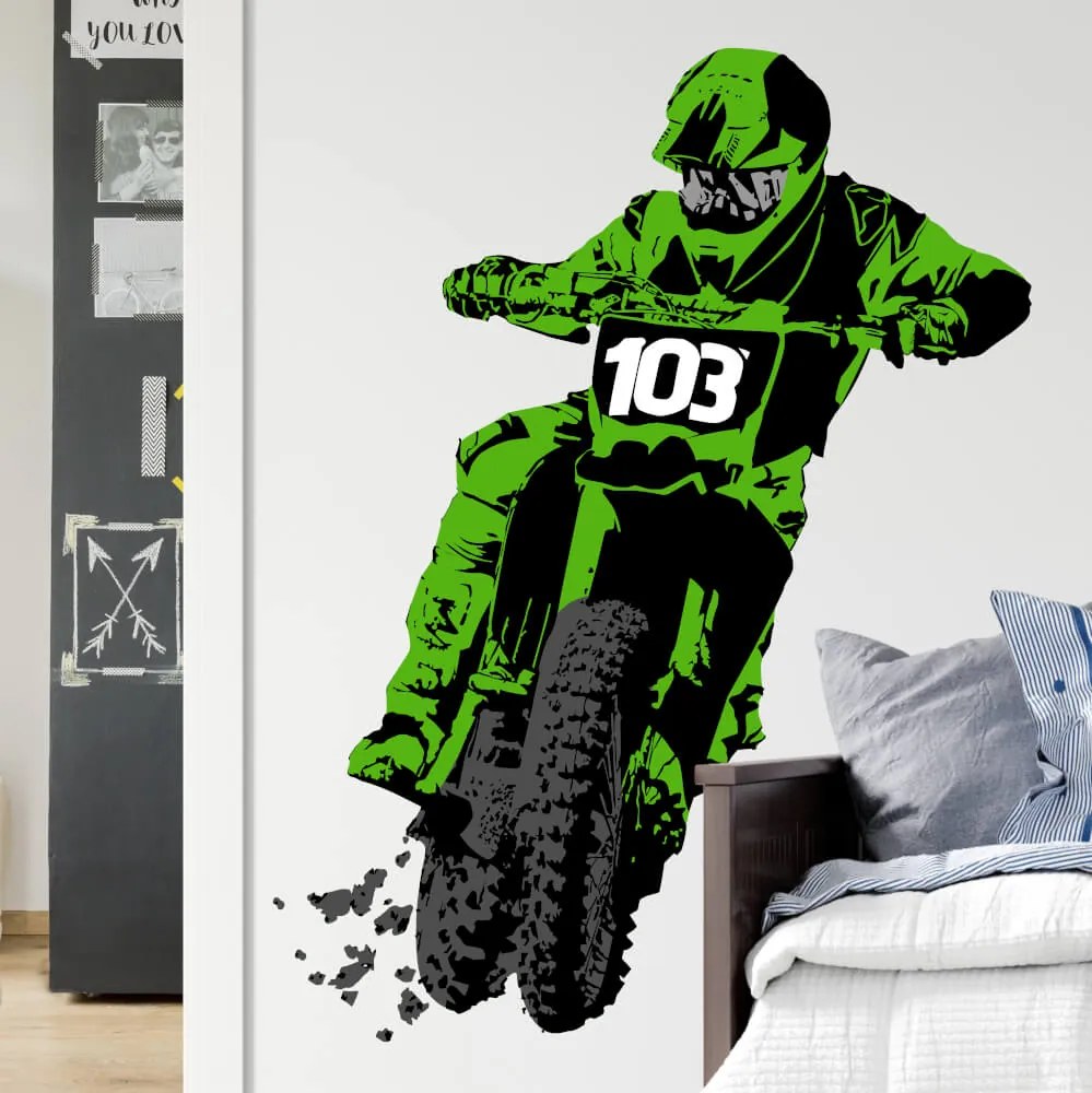 Adesivo da parete - Motocross | Inspio