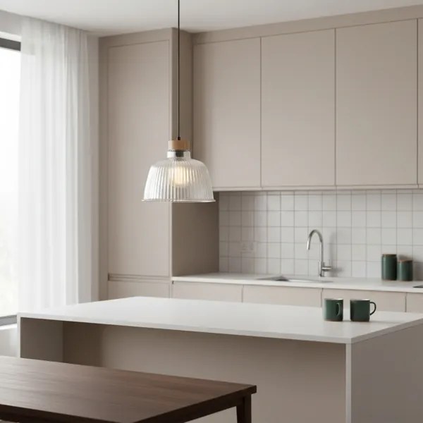 Lampadario a cavo ASTA 1xE27/60W/230V Ø 28 cm rovere