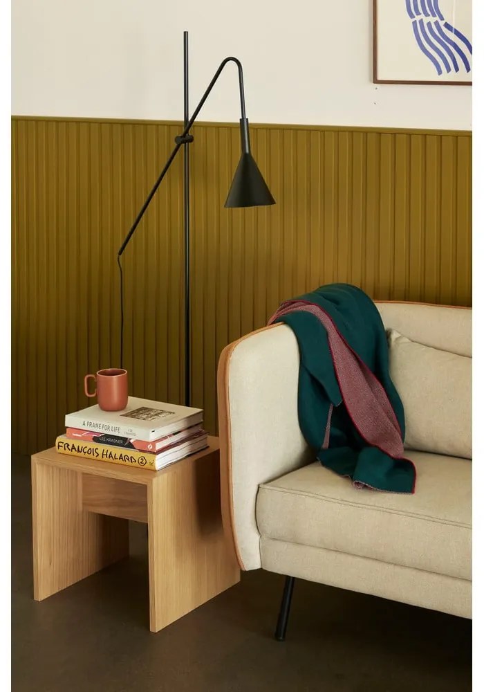 Accogliente plaid di cotone viola e verde, 130 x 200 cm - Hübsch