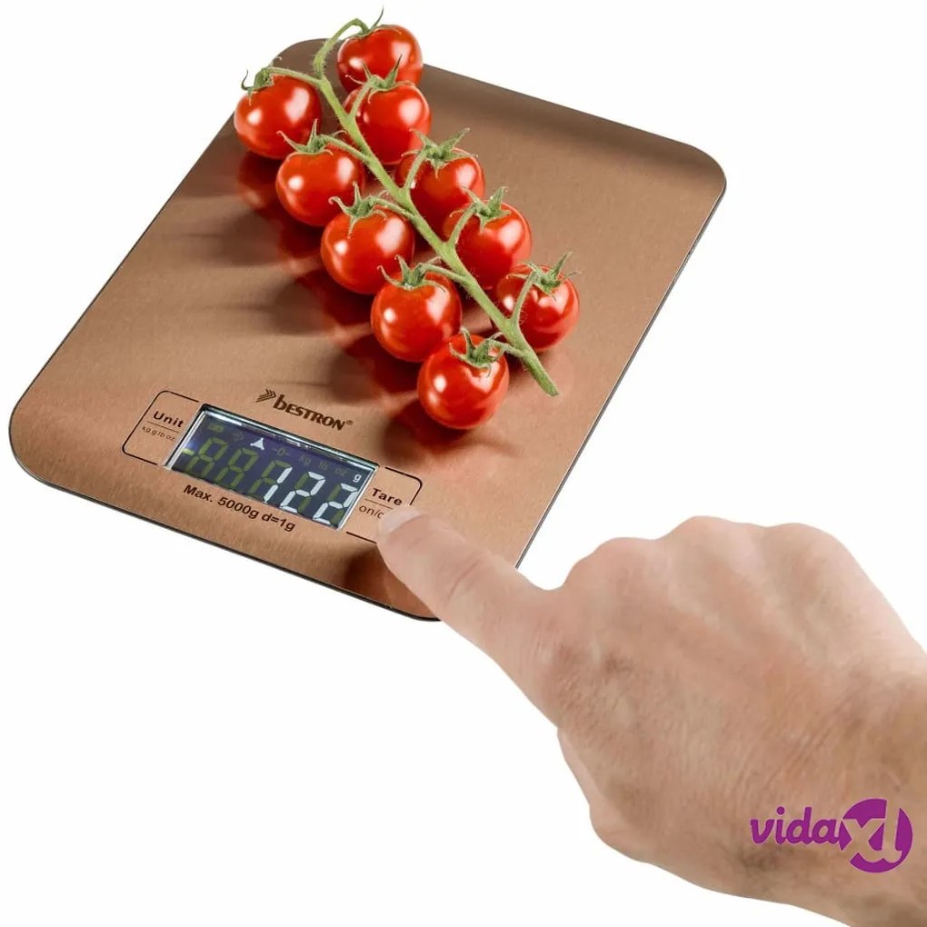 Bestron Bilancia da Cucina Elettronica AKS700CO 5 kg Rame