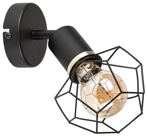 Rabalux 71065 - Applique FRAN 1xE27/40W/230V diametro 12 cm nero