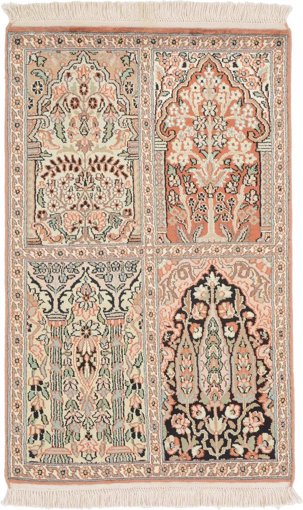 Cashmere Silk Tappeto orientale 100 x 60 (Indian) Annodato A Mano