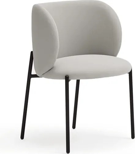 Set di sedie da pranzo grigio chiaro in imbottito 2 pz Mogi – Teulat