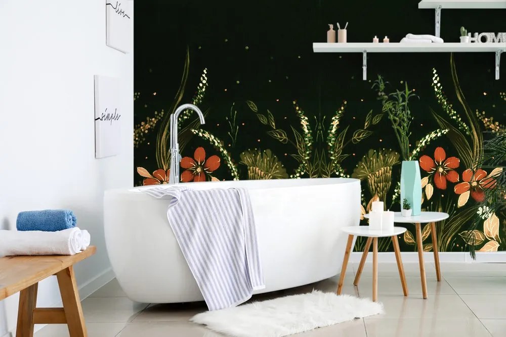Carta da parati – Ornamento floreale