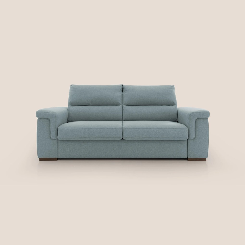 Magnolia divano letto con materasso alto 18 cm morbido schienale alto in tessuto smacchiabile T05