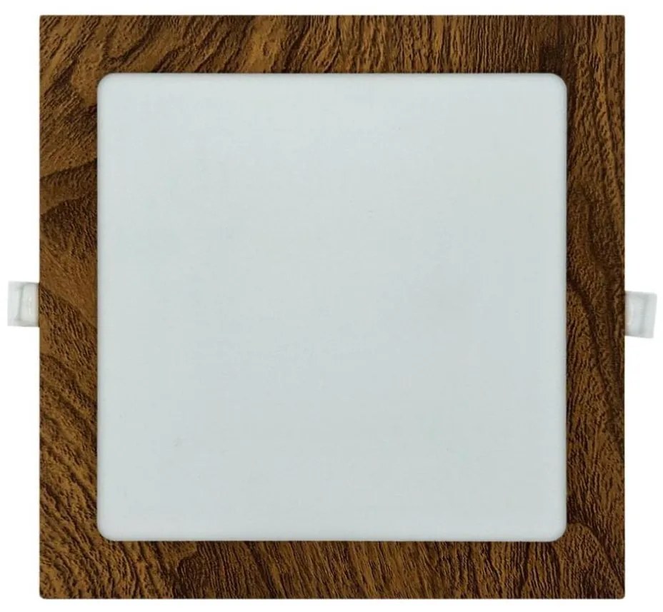 Lampada LED da incasso SQUARE LED/18W/230V 4200K 22x22 cm marrone