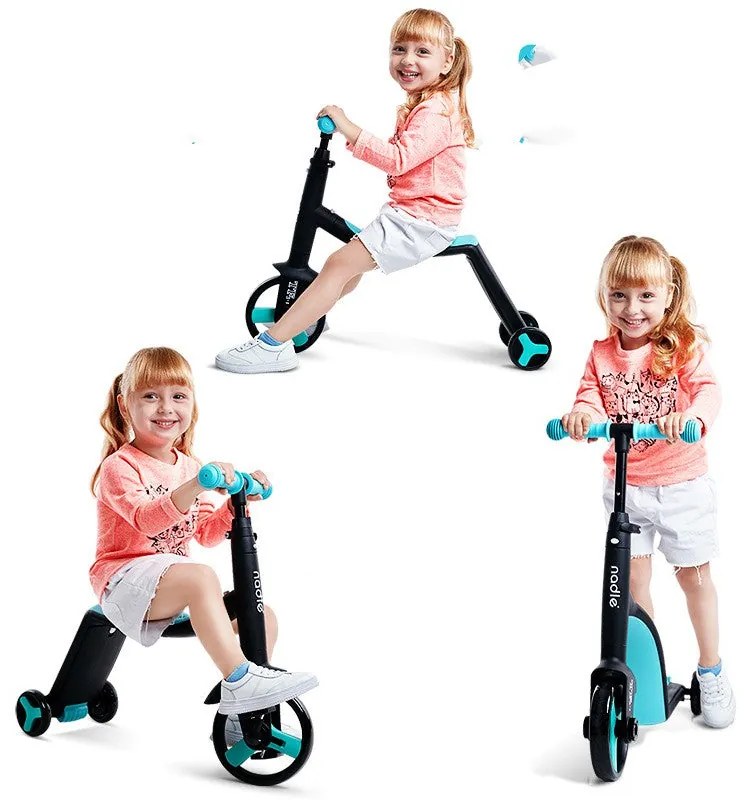 Scooter Triciclo 3 in 1 per Bambini in diversi colori, Rosso