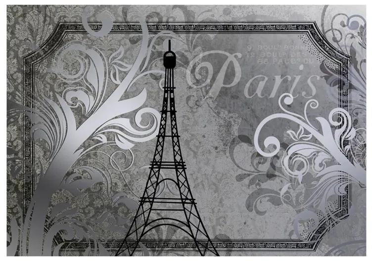 Fotomurale Vintage Paris color argento