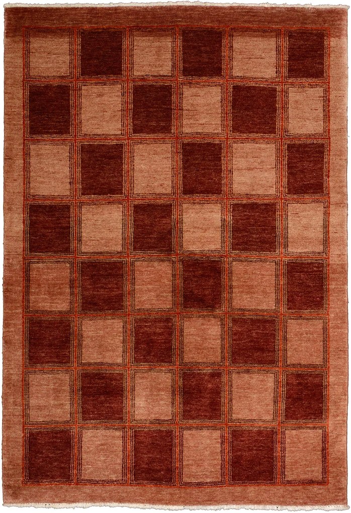 Loribaft Tappeto orientale 140x200 Rosso (Pakistan) Annodato A Mano