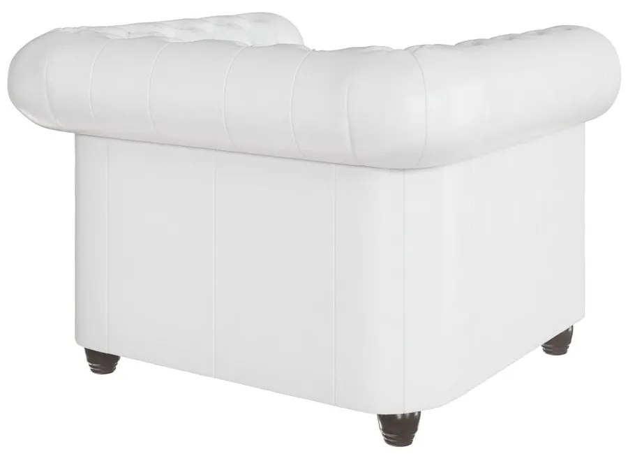 Poltrona in similpelle bianca York - Ropez