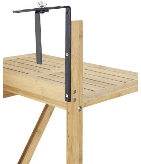 WENKO 69806800 - Tavolo WAIKIKI 64x65 cm bianco/marrone