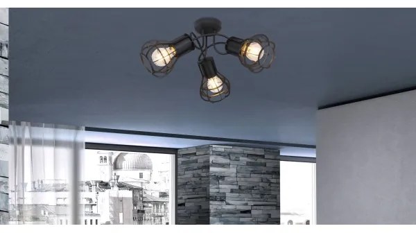 Globo 15388-3D - Faretto CLASTRA 3xE27/40W/230V