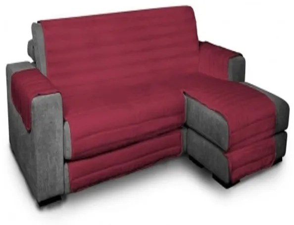 Trade Shop - Copridivano Bordeaux Con Penisola 280x285cm Da Bracciolo A Bracciolo Protezione