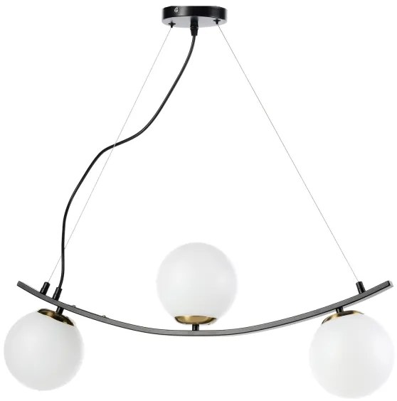 ONLI - Lampadario a sospensione con filo TRIO 3xE14/6W/230V nero