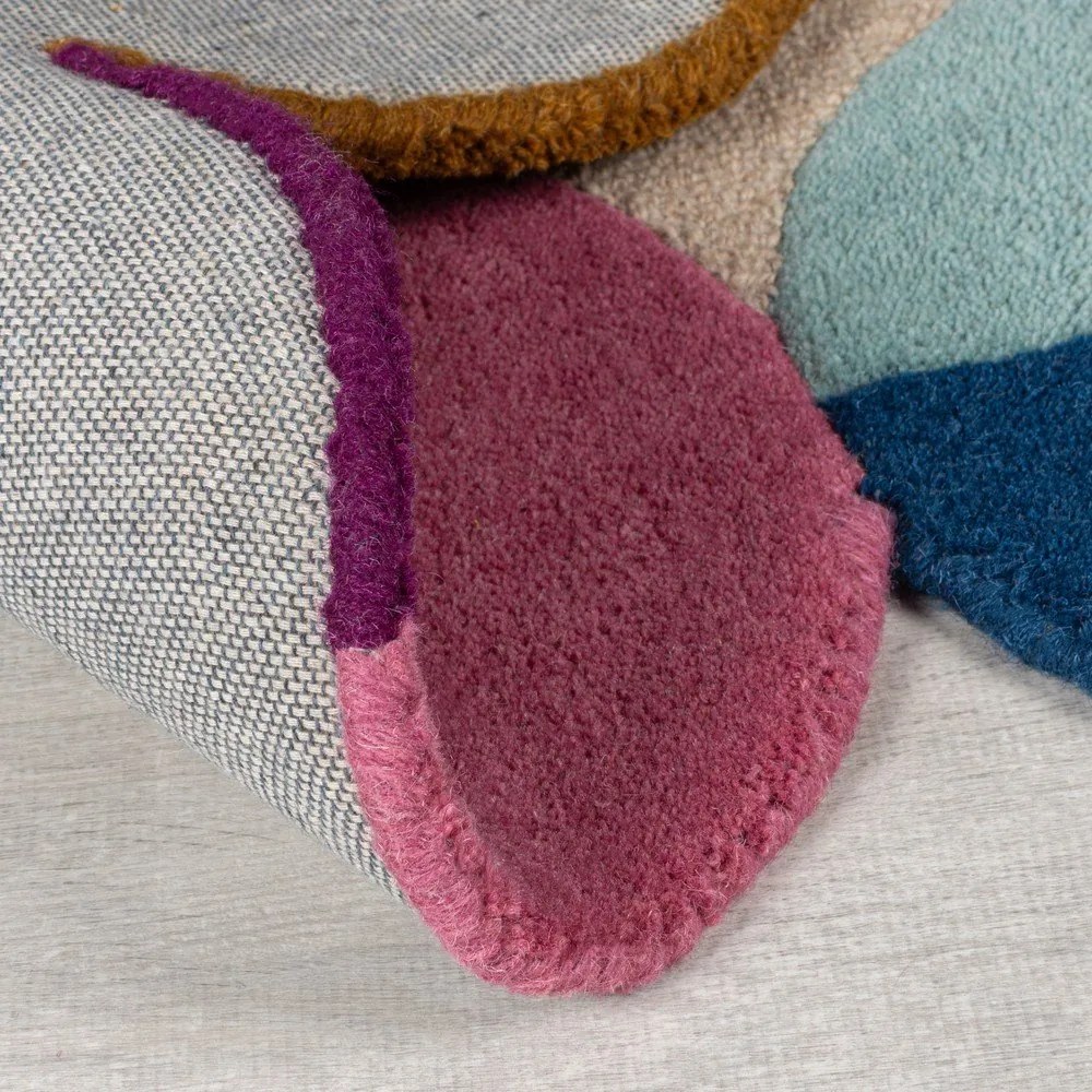 Tappeto beige in lana tessuto a mano 160x230 cm Mia Textured Scallop – Flair Rugs