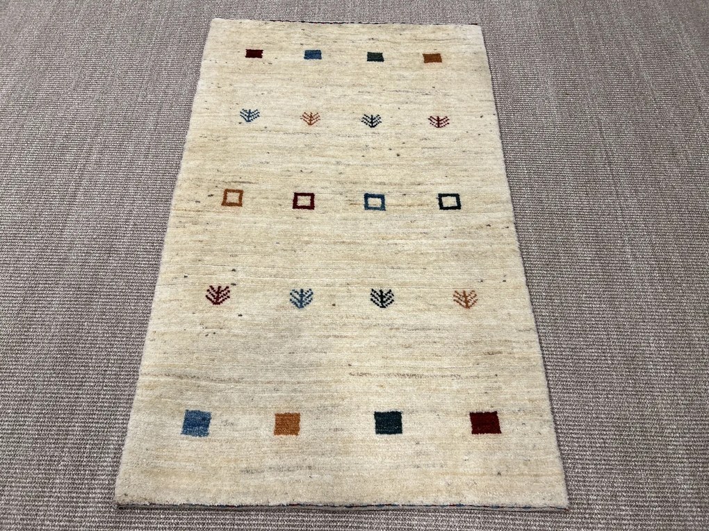 Gabbeh Tappeto persiano 120 x 80 Beige (Iran) Annodato A Mano