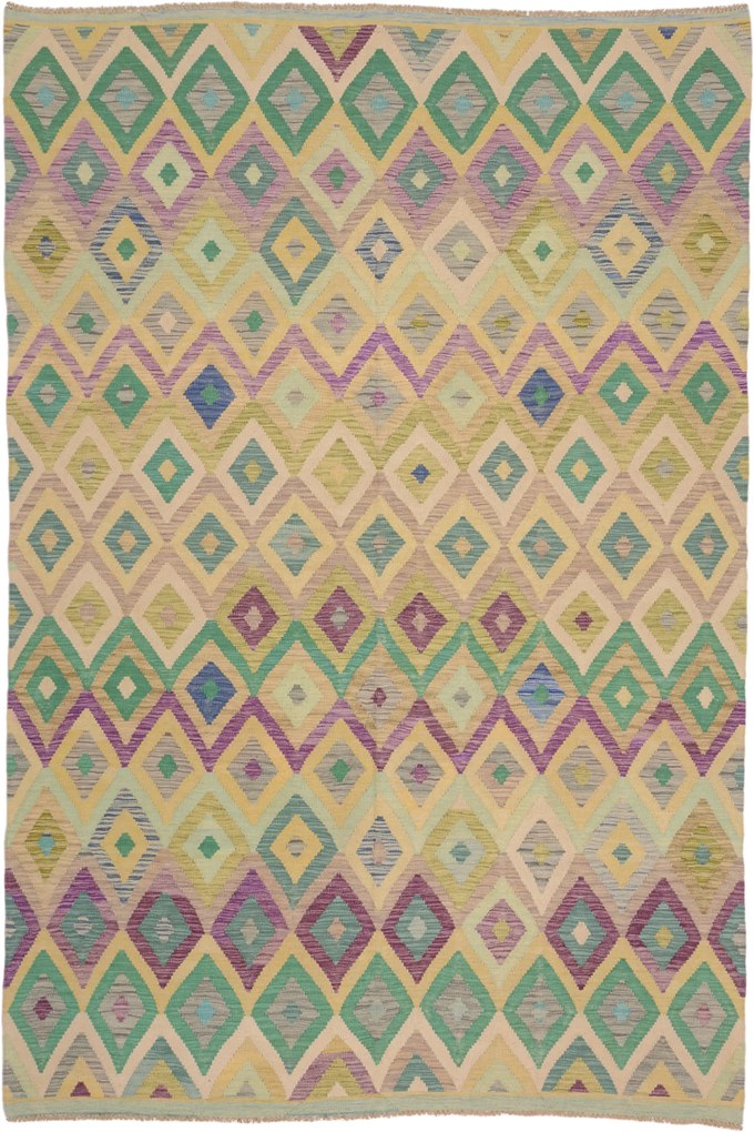 Kilim Tappeto 300x200 (Afghanistan) Annodato A Mano