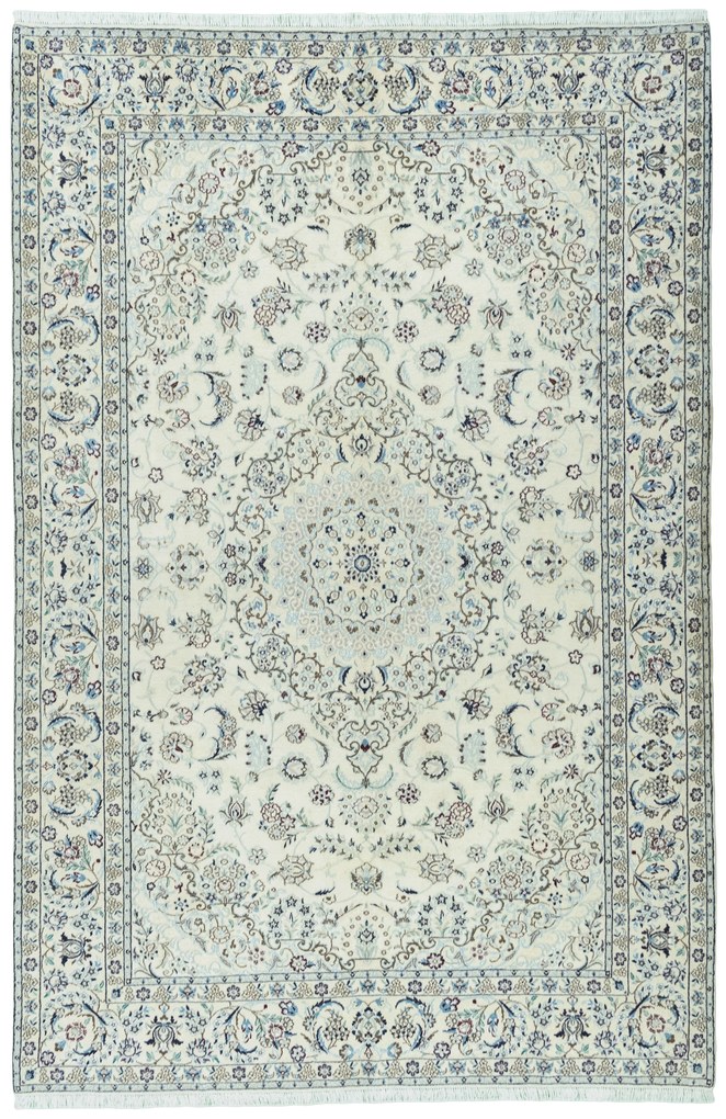 Nain Tappeto persiano 300 x 200 Beige (Iran) Annodato A Mano