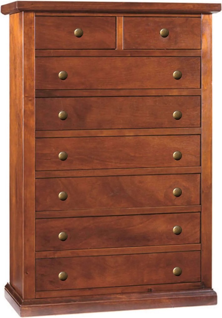 KELLEY - cassettiera in legno massello cm 87 x 45 x 127 h