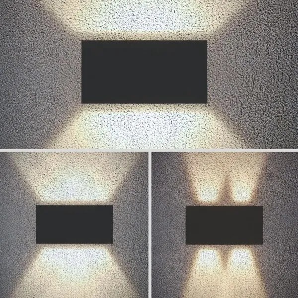 Brilagi - DOUBLE CUBE Lampada da parete a LED per esterni LED/12W/230V antracite IP65