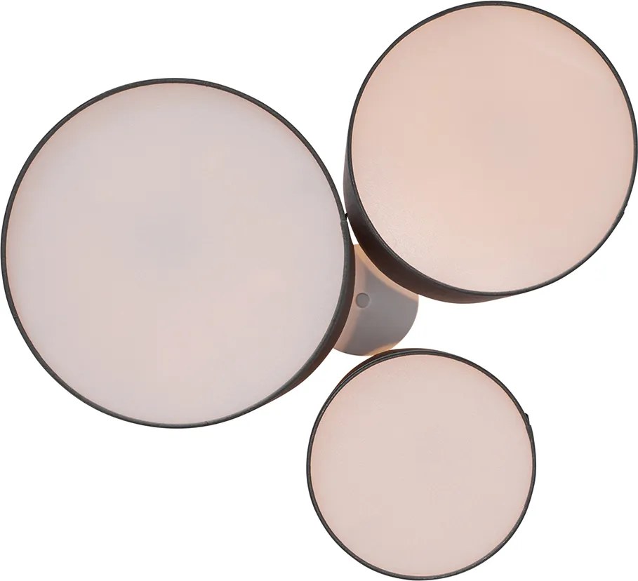 Plafoniera moderna color tortora a 3 luci - Multidrum