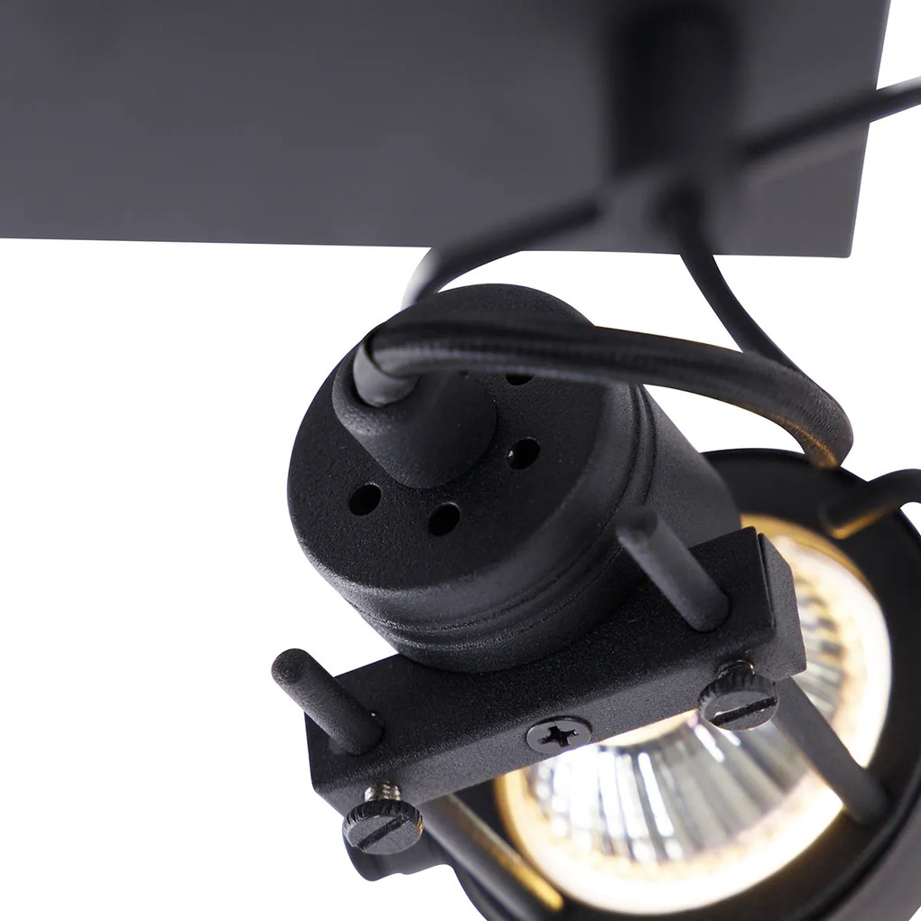 Faretto intelligente nero con 2 GU10 Wifi - Suplux