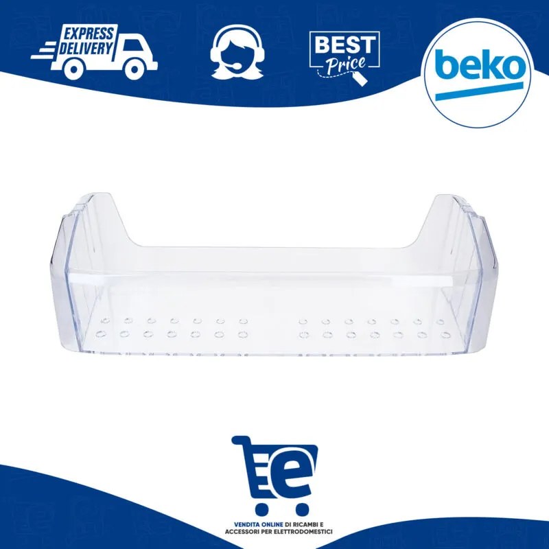 Balconcino Mensola Portabottiglie Frigorifero Beko 430x95x140mm 4825030200