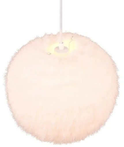 Lampada a sospensione crema ø 35 cm Furry - Reality