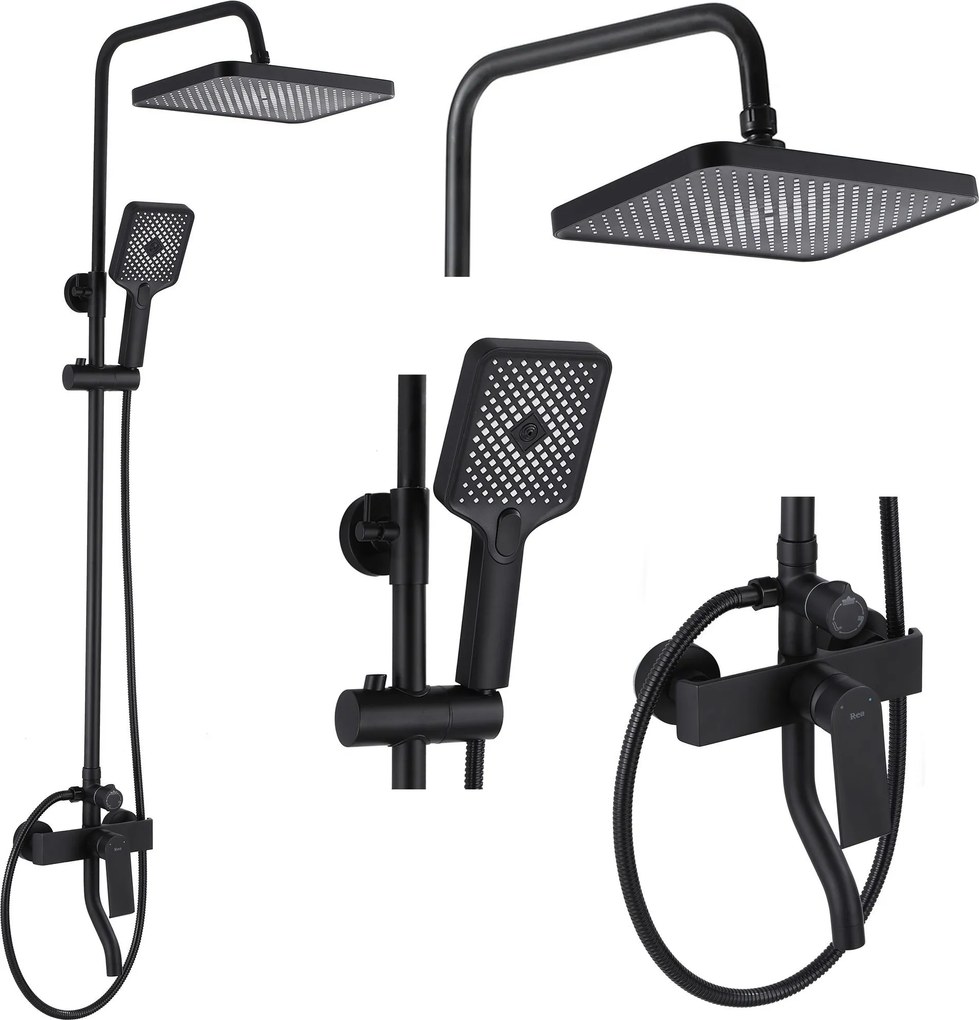 Set Doccia da incasso REA HASS Black