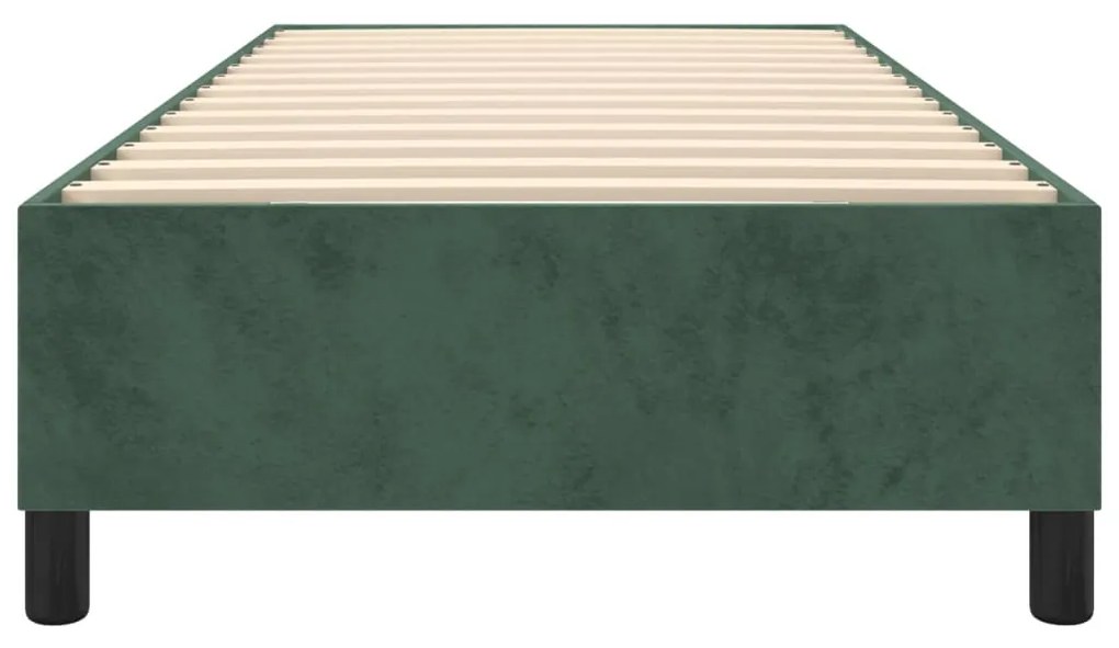 Giroletto a Molle Verde Scuro 100x200 cm in Velluto