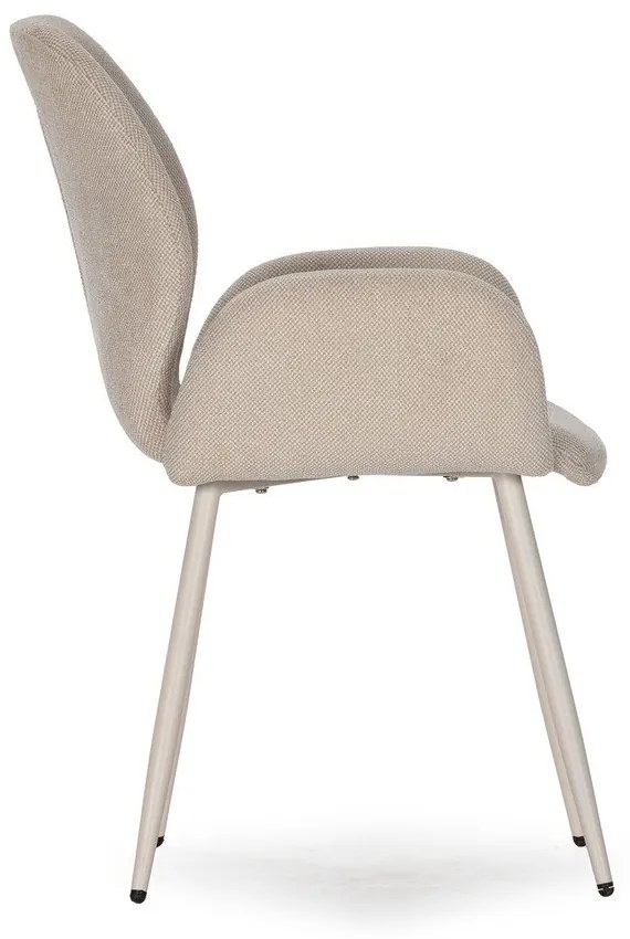 Set di sedie da pranzo beige in imbottito 2 pz Ansu – Marckeric