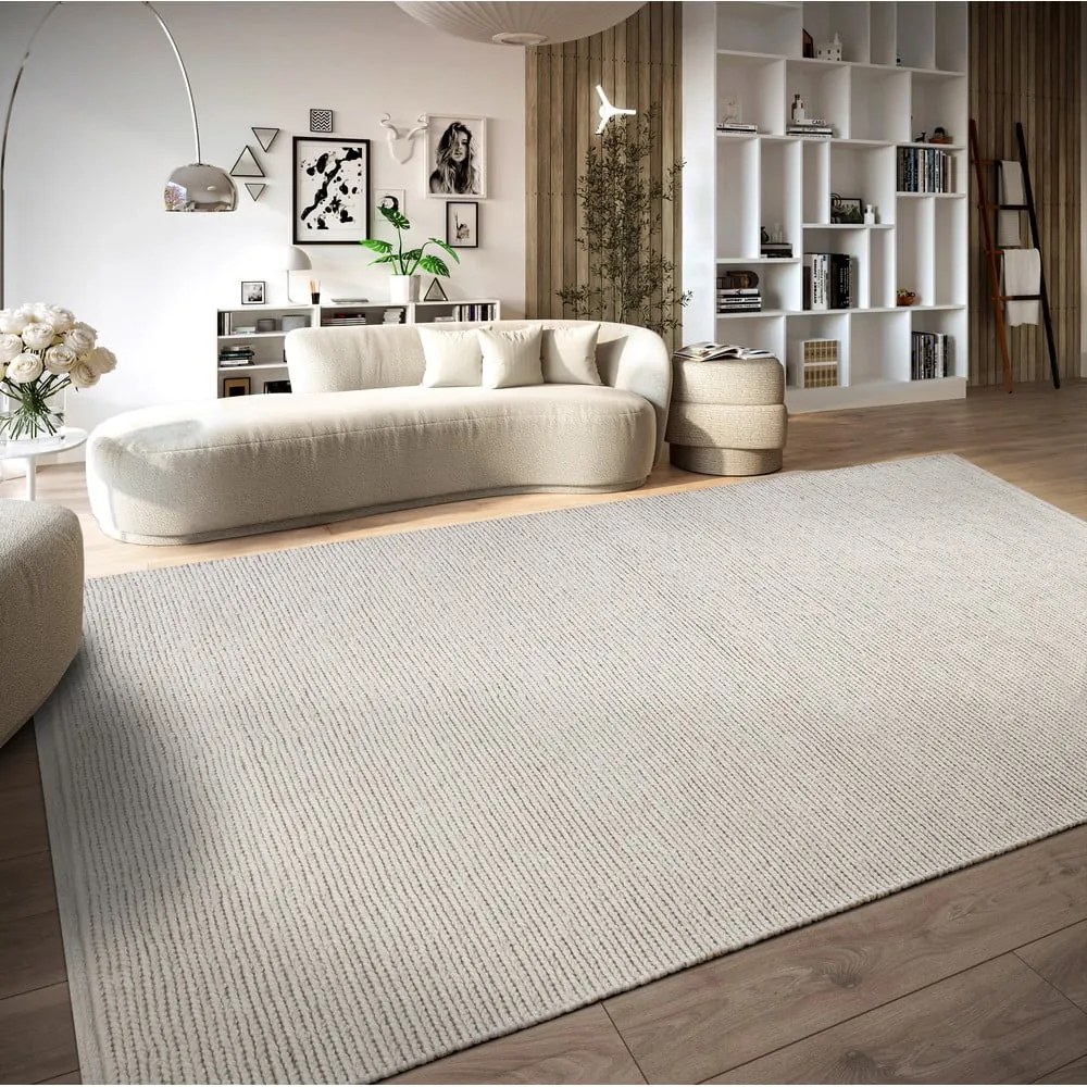 Tappeto bianco in lana tessuto a mano 60x90 cm Francois – Villeroy&Boch