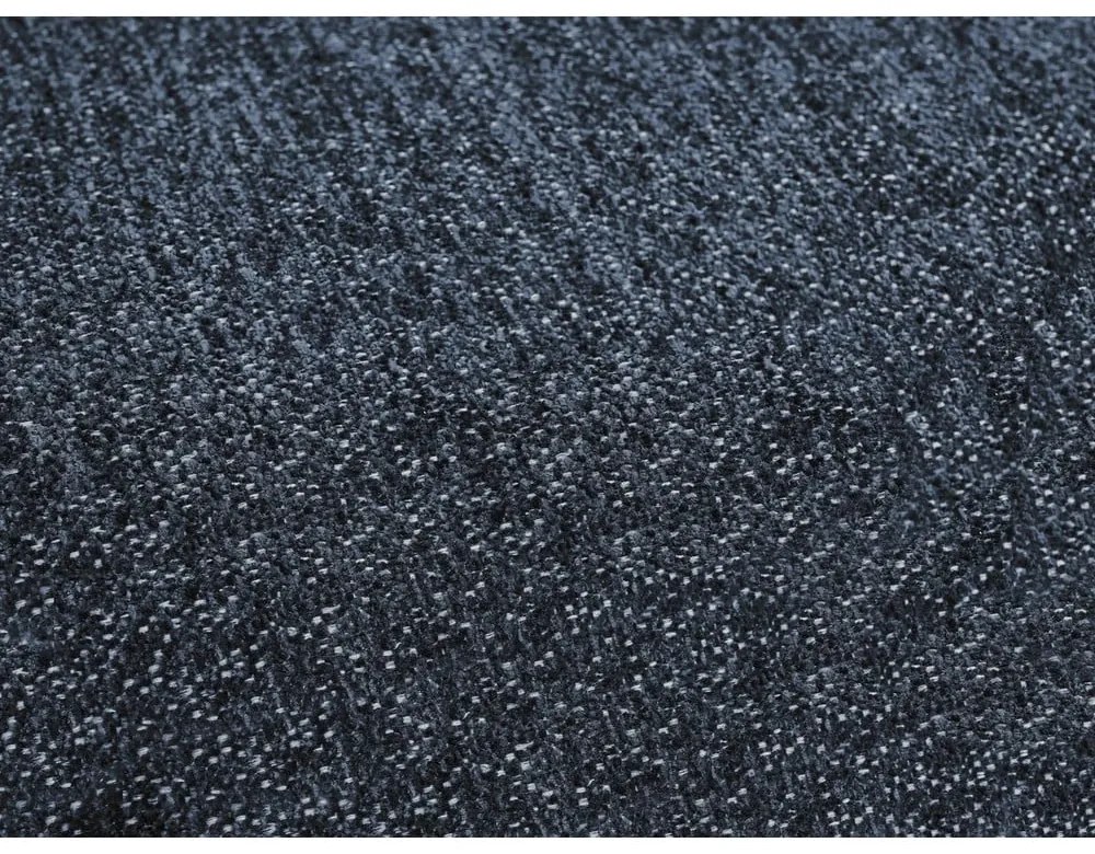 Divano angolare blu scuro allungabile e con contenitore (penisola a sinistra/a U) con rivestimento in ciniglia Everest – Bobochic Paris