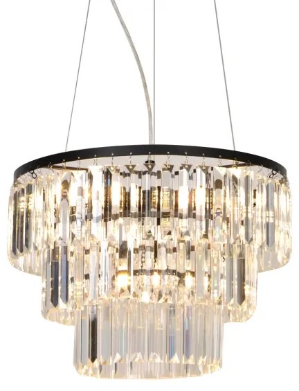 Zuma Line P17127-4 - Lampadario a sospensione con filo TIFANNY 4xE14/40W/230V nero