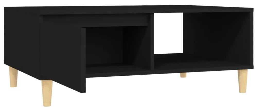 Tavolino da salotto nero 90x60x35 cm in truciolato