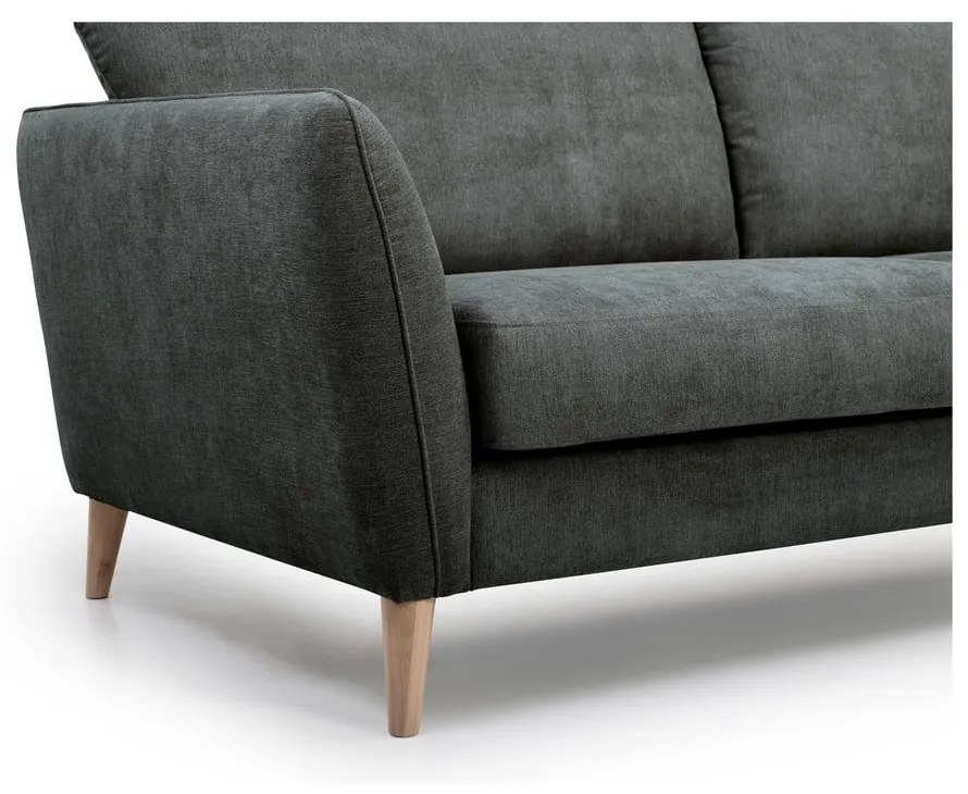 Divano nero e grigio 206 cm Oslo - Scandic