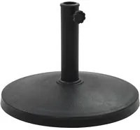 Base per Parasole Rotonda in Poliresina 10 kg Nera 45196