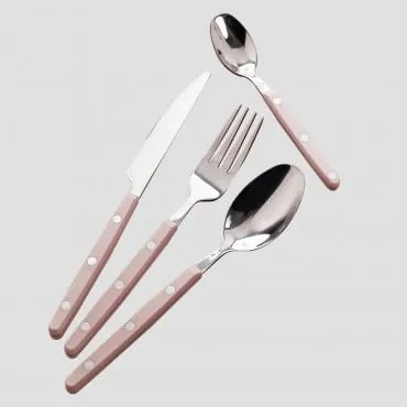 Posate Kisbo 16 Pezzi Rosa Marshmallow - Sklum
