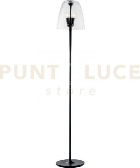 Piantane ares trasparente 3 luci attacco e14 35x159,5cm in vetro so...