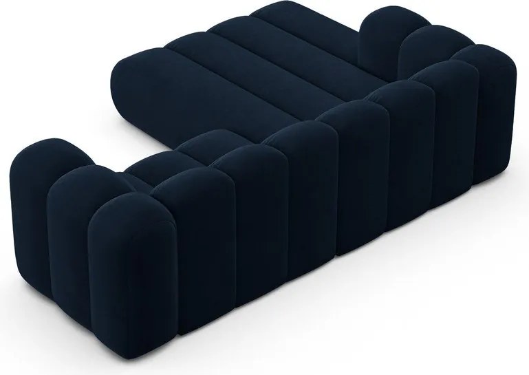 Divano angolare blu scuro ad angolo sinistro Lupine - Micadoni Home