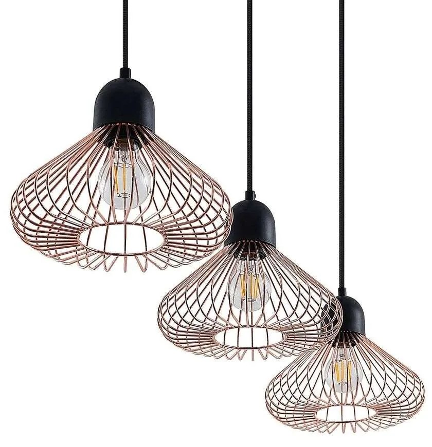 Lindby - Metehan 3 Lampada a Sospensione Copper Lindby