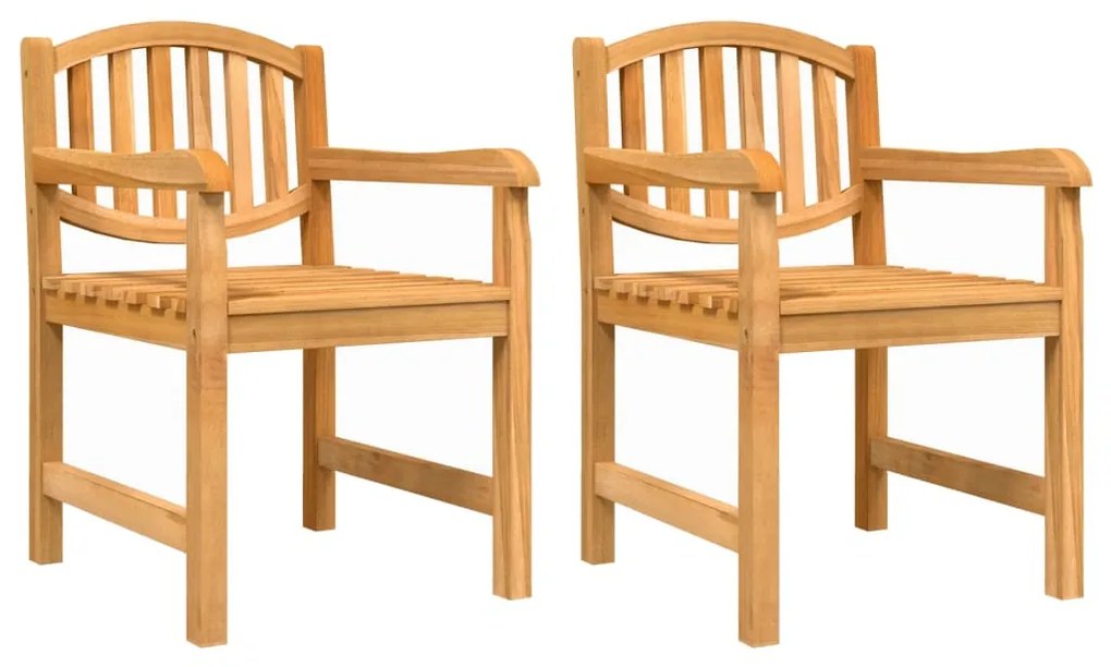 Set da pranzo per giardino 3 pz in legno massello di teak