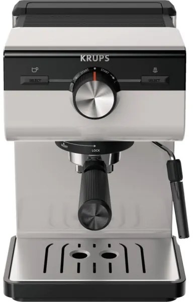 Krups - Macchina da caffè a leva per two tazze AUTHENTIC 1450W/230V grigio