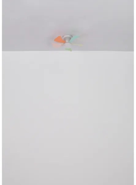 Globo 03609B - Ventilatore da soffitto LED dimmerabile HINES 10W/230V 3000-6500K + telecomando