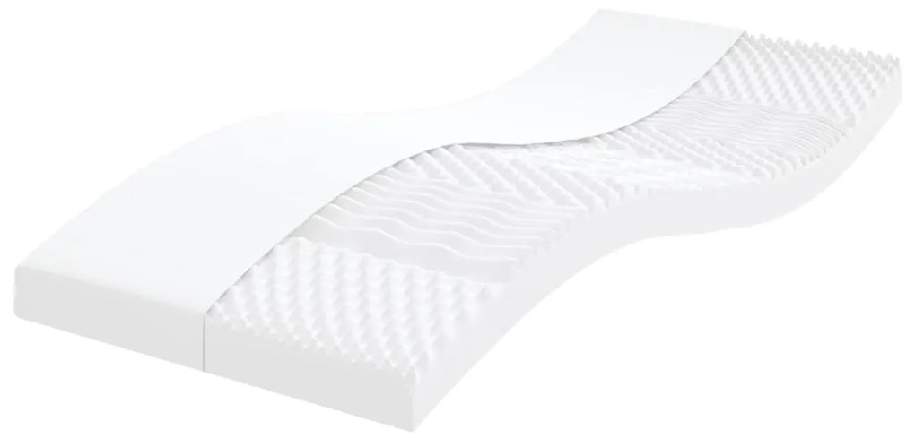 Materasso İn Schiuma Bianco 90x210 Cm 7 Zone Durezza 20 Ild /