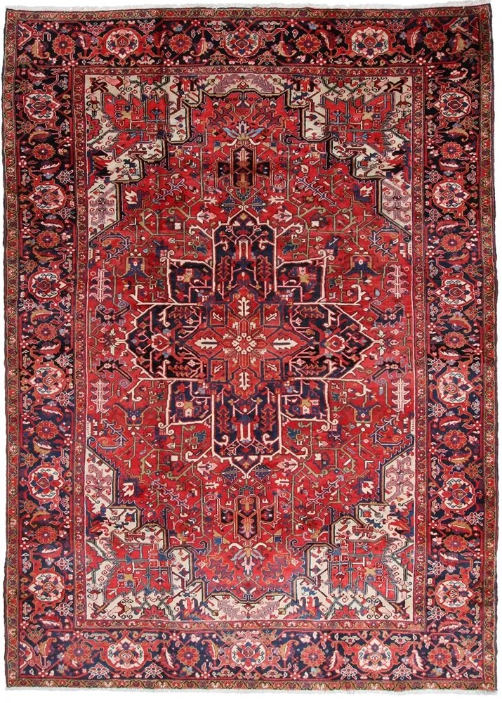 Heriz Tappeto persiano 290x400 Blu (Iran) Annodato A Mano