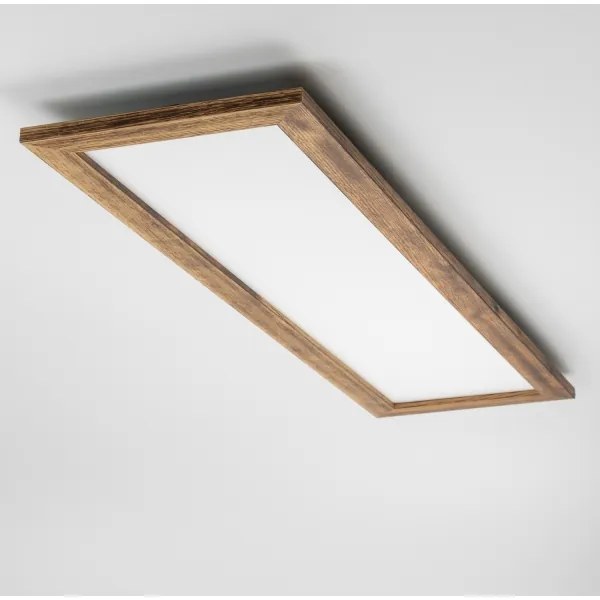 Brilagi - Plafoniera LED SLIMFRAME WOOD LED/58W/230V 124x34 cm marrone