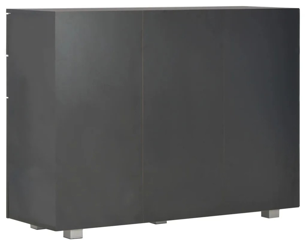 Credenza nero lucido 107x35x80,5 cm